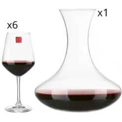 Set 6 calici e decanter Universum