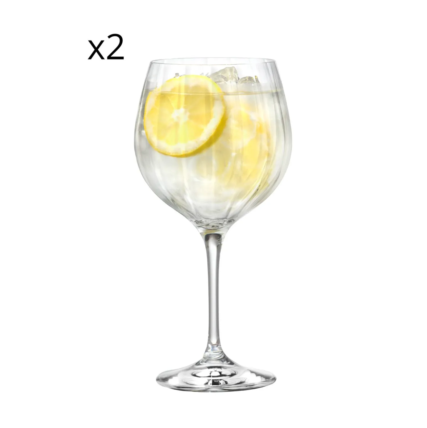 Set 2 calici Gin RCR Cristalleria Italiana