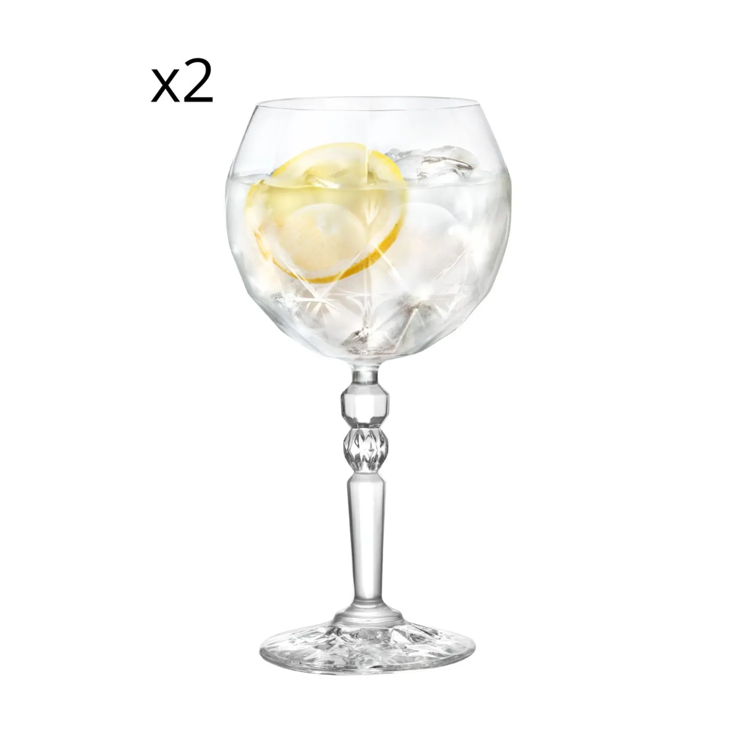 Set 2 calici Gin Tonic RCR Cristalleria Italiana