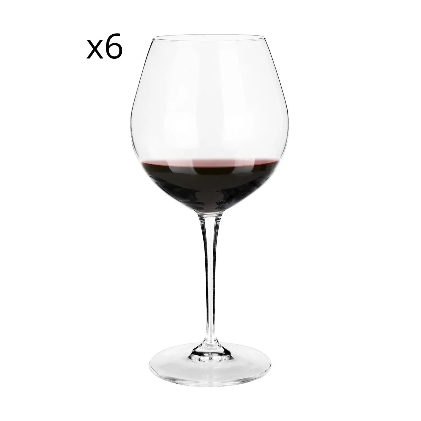 Set 6 calici Pinot nero Io Vino in vetro cristallo