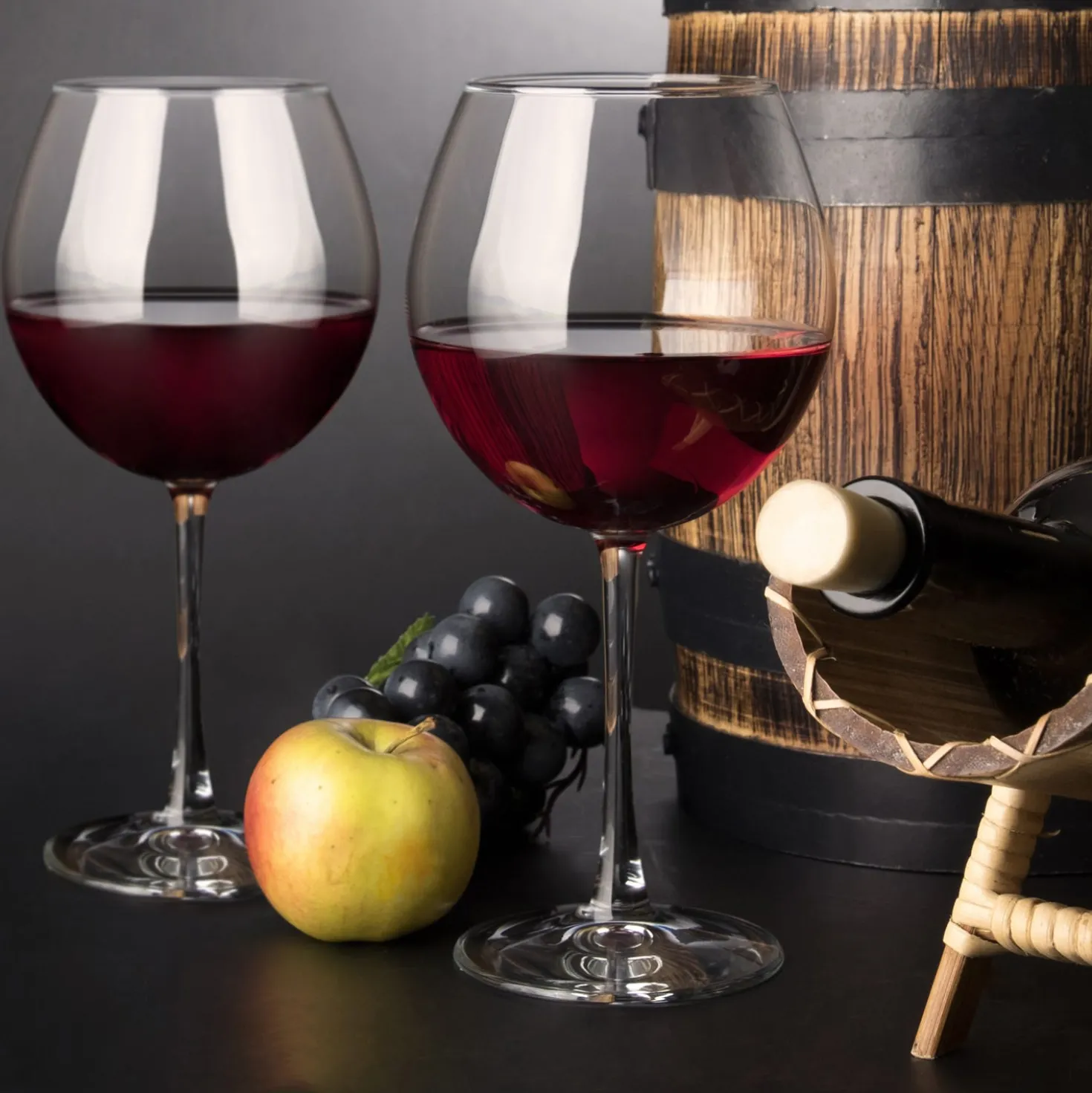 Set 6 calici Pinot nero Io Vino in vetro cristallo