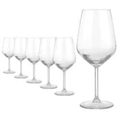 Set 6 calici vino rosso in vetro Allegra