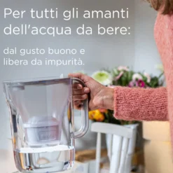 Set caraffa filtrante Brita Style Essential bianca con filtro