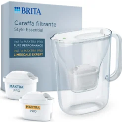 Set caraffa filtrante Brita Style Essential bianca 2 filtri