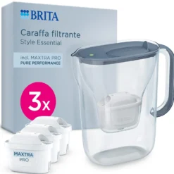 Set caraffa filtrante Brita Style Essential blu 3 filtri