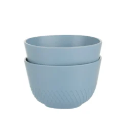 Set 2 ciotole in polipropilene 10 cm blu