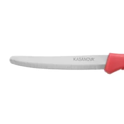 Set 6 coltelli bistecca manico rosso