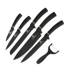 Set 6 coltelli con pelaverdure nero