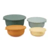 Set 4 contenitori in plastica colorati