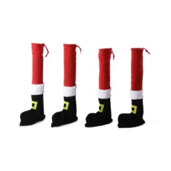 Set 4 coperture gambe sedia Babbo Natale