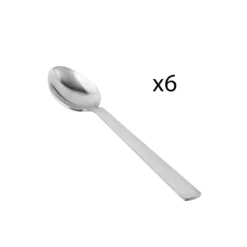 Set 6 cucchiaini acciaio