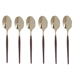 Set 6 cucchiaini bordeuax champagne Luxy