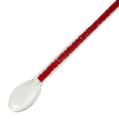 Set 4 cucchiaini lunghi in vetro con glitter
