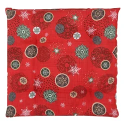 Set 4 cuscini sedia natalizi neve