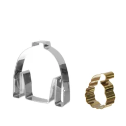 Set 2 formine tagliabiscotti Babbo Natale e maglione