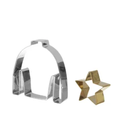 Set 2 formine tagliabiscotti Natale stella e maglione