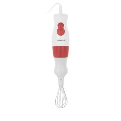 Set frullatore a immersione 3 in 1 rosso con stand