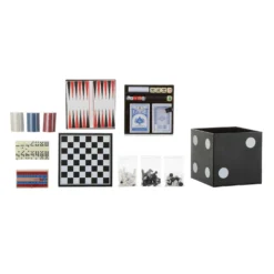 Set 6 giochi in 1 con poker, dama e scacchi