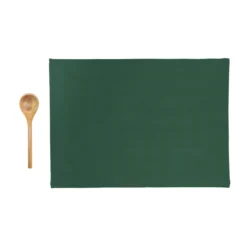 Set guanto, cucchiaio e strofinaccio tartan alberi