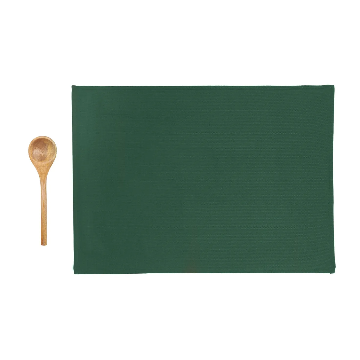 Set guanto, cucchiaio e strofinaccio tartan alberi