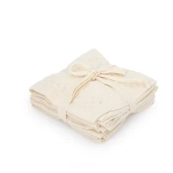 Set 4 lavette asciugamani 30x30 cm panna Basic