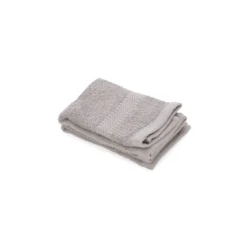Set 2 lavette 30x30 cm cotone Basik grigio