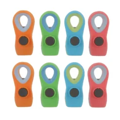 Set 8 mollette colorate chiudipacco magnetiche Baker's Secret