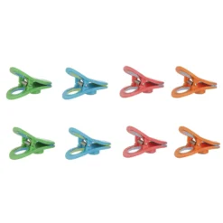 Set 8 mollette colorate chiudipacco magnetiche Baker's Secret