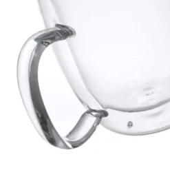 Set 2 mug da 280 ml, in vetro borosilicato da 12x8,5x11,5 cm