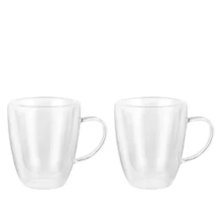 Set 2 mug 260 ml in vetro borosilicato