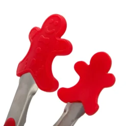 Set natalizio pinza e frusta silicone rosso