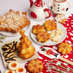 Set natalizio stampo albero e spatola