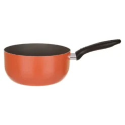 Set padella e casseruola arancio scuro