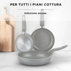 Set 3 padelle antiaderenti 20, 26 e 30 cm