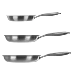 Set 3 padelle 20, 24 e 28 cm a 3 strati Tri - ply