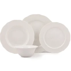 Set 24 pezzi tavola bianco