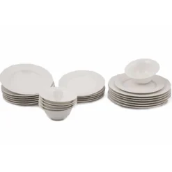 Set 24 pezzi tavola bianco