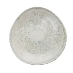 Set 24 pezzi tavola in porcellana grigio righe