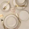 Set 8 piatti bordo oro