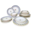 Set 24 piatti Fiyonk blu