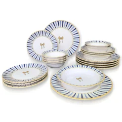 Set 24 piatti Fiyonk blu