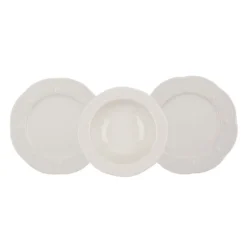 Set 24 piatti Fly crema