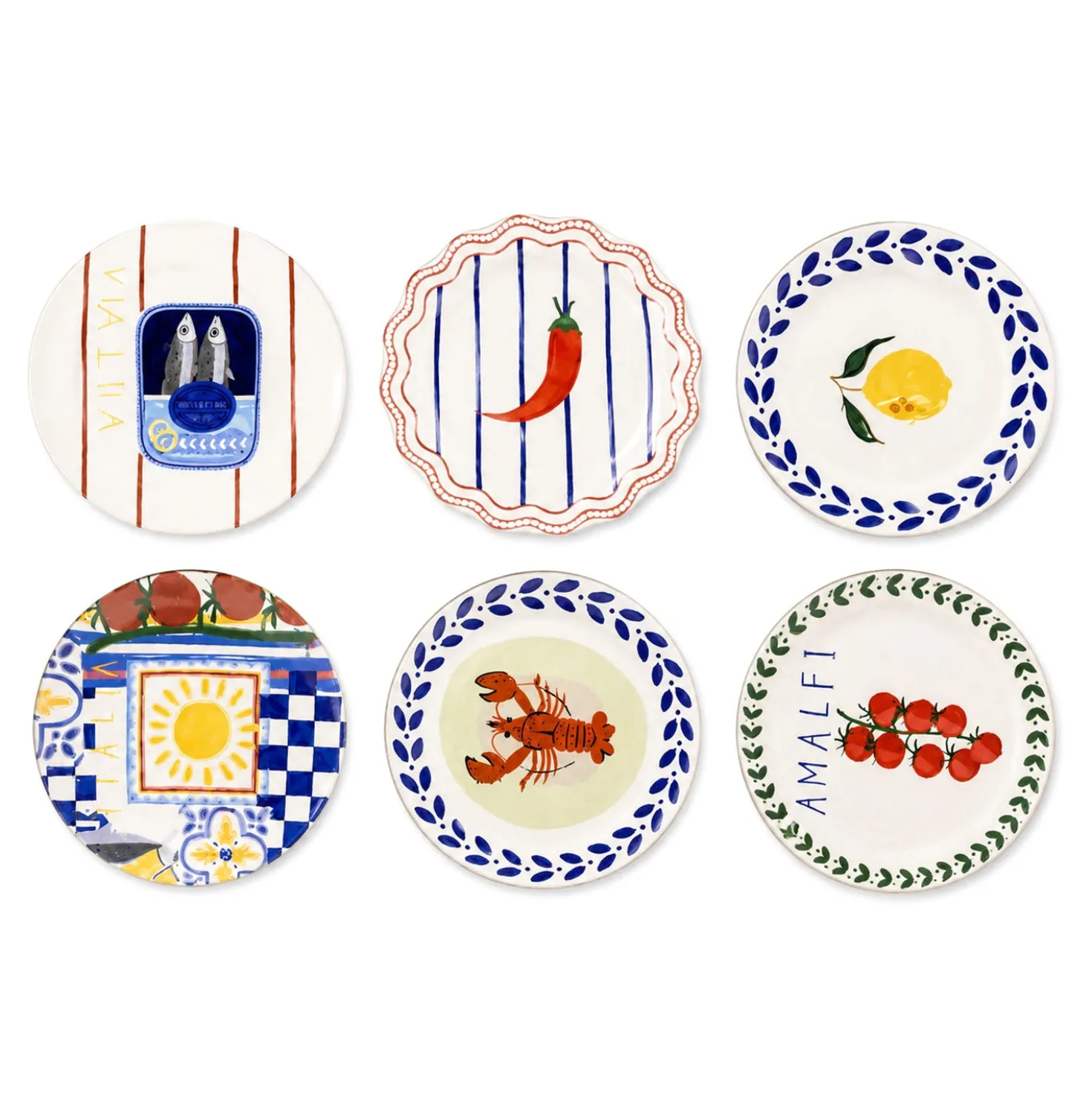 Set 6 piatti piani Austral