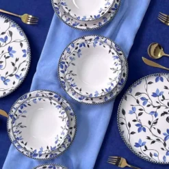 Set 18 piatti Roley blu