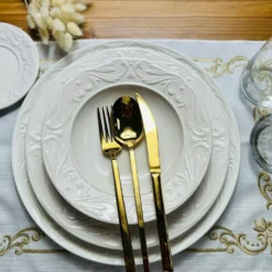 Set 24 piatti Roly crema