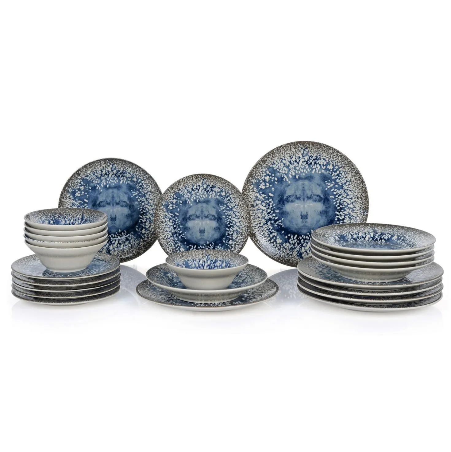 Set 24 piatti Stone Light