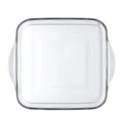 Set pirofile Borcam quadrate in vetro, da 2 pezzi