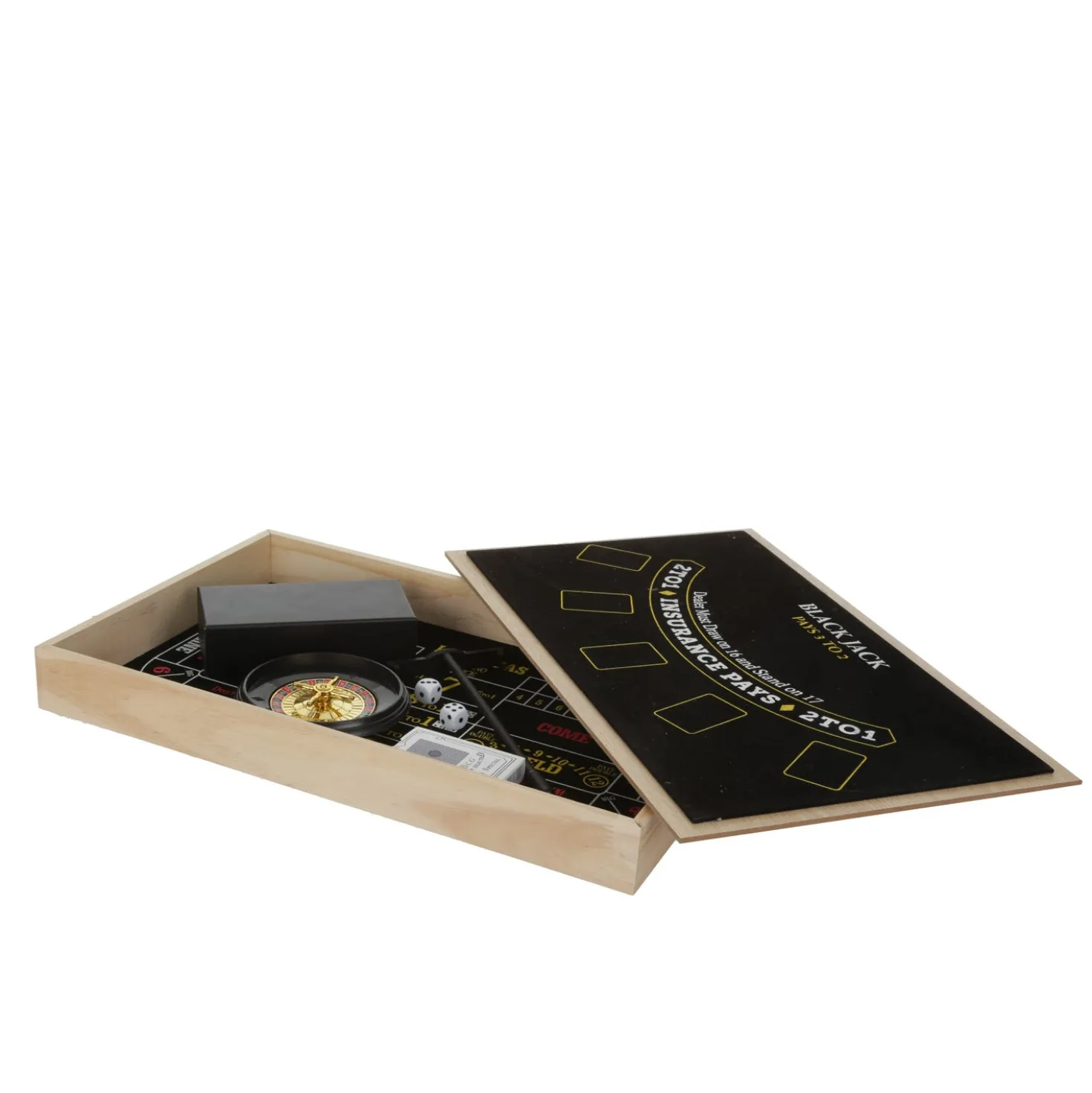 Set poker Black Jack e Roulette da tavolo
