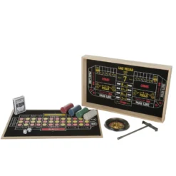 Set poker Black Jack e Roulette da tavolo