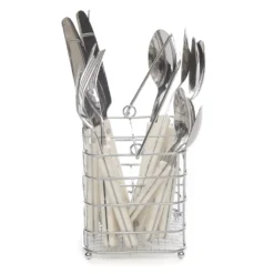 Set posate Con portaposate in metallo, 16 pezzi